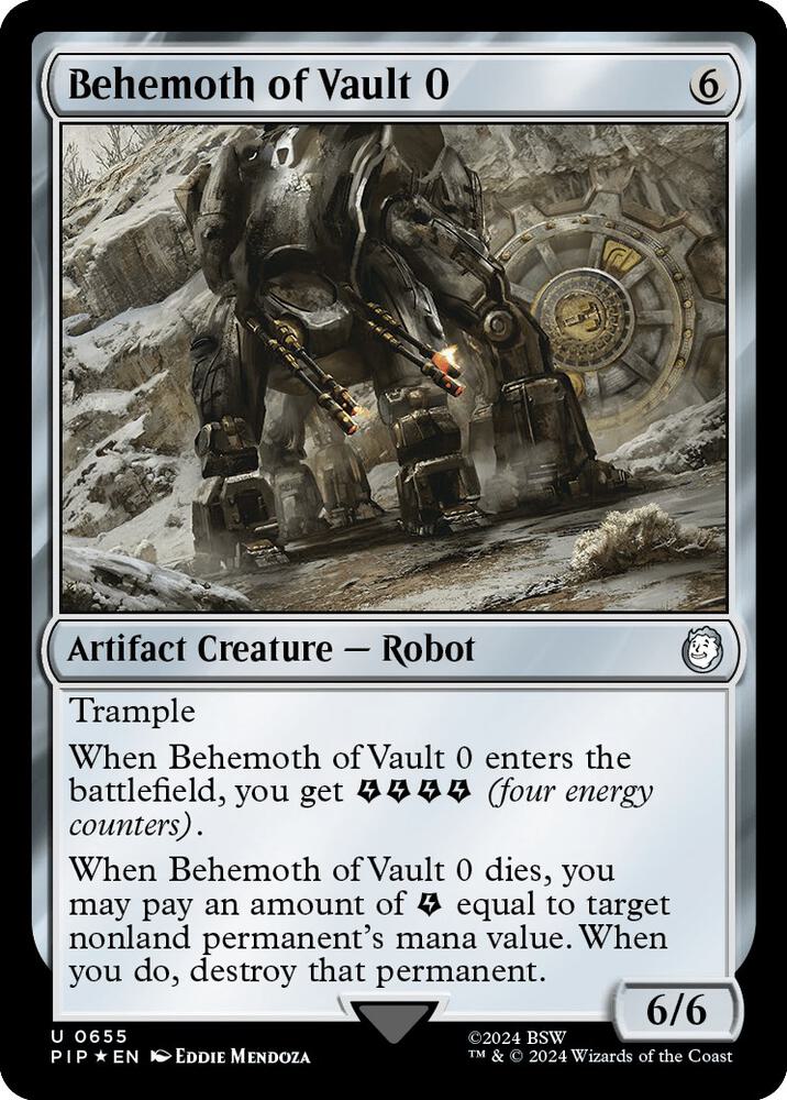 Behemoth of Vault 0 Surge Foil 655 (Universes Beyond: Fallout)  - Foil | Good Games Adelaide SA
