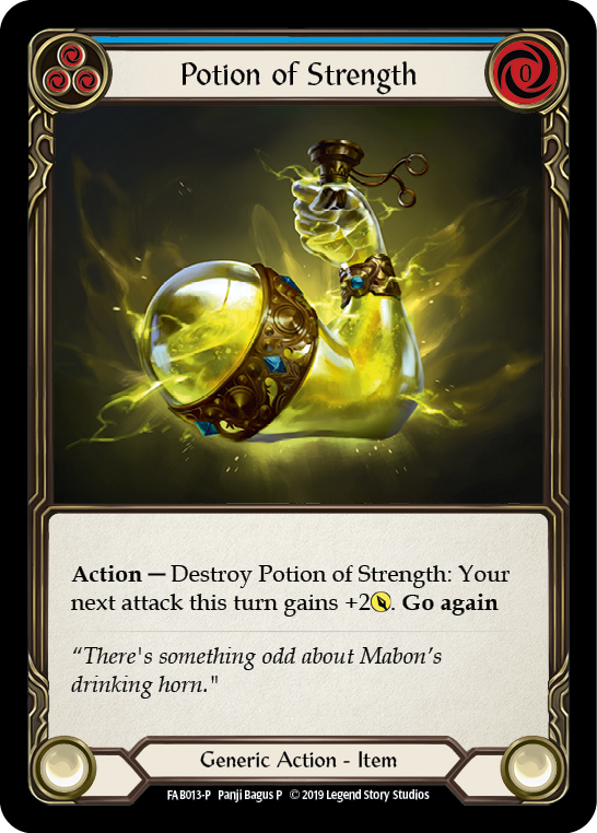 Potion of Strength [FAB013-P] (Promo)  1st Edition Cold Foil | Good Games Adelaide SA