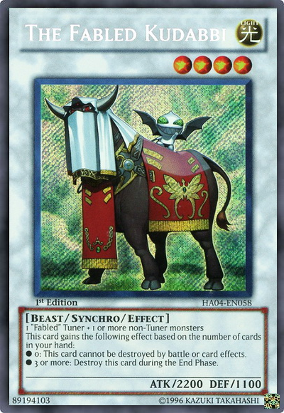 The Fabled Kudabbi [HA04-EN058] Secret Rare | Good Games Adelaide SA