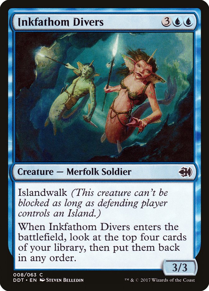 Inkfathom Divers [Duel Decks: Merfolk vs. Goblins] | Good Games Adelaide SA