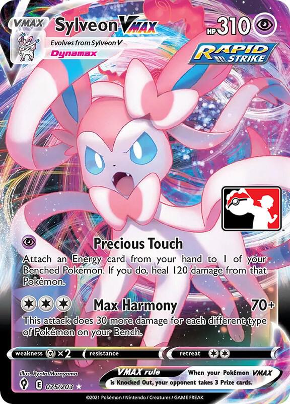Sylveon VMAX Series 1/2 075/203 (Prize Pack Series Cards)  - Holofoil | Good Games Adelaide SA
