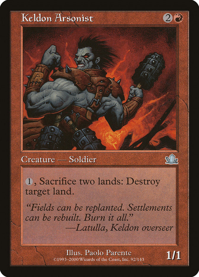 Keldon Arsonist 92 (Prophecy)  | Good Games Adelaide SA