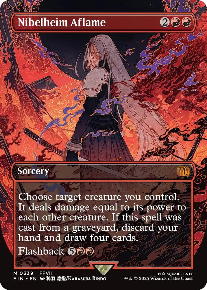 Nibelheim Aflame  339/309 (FINAL FANTASY)  - Borderless Foil | Good Games Adelaide SA