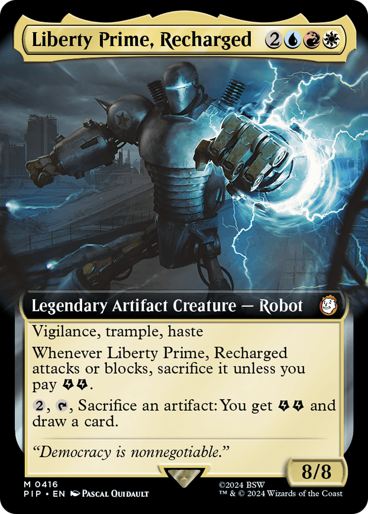Liberty Prime, Recharged (Extended Art) [Fallout] | Good Games Adelaide SA