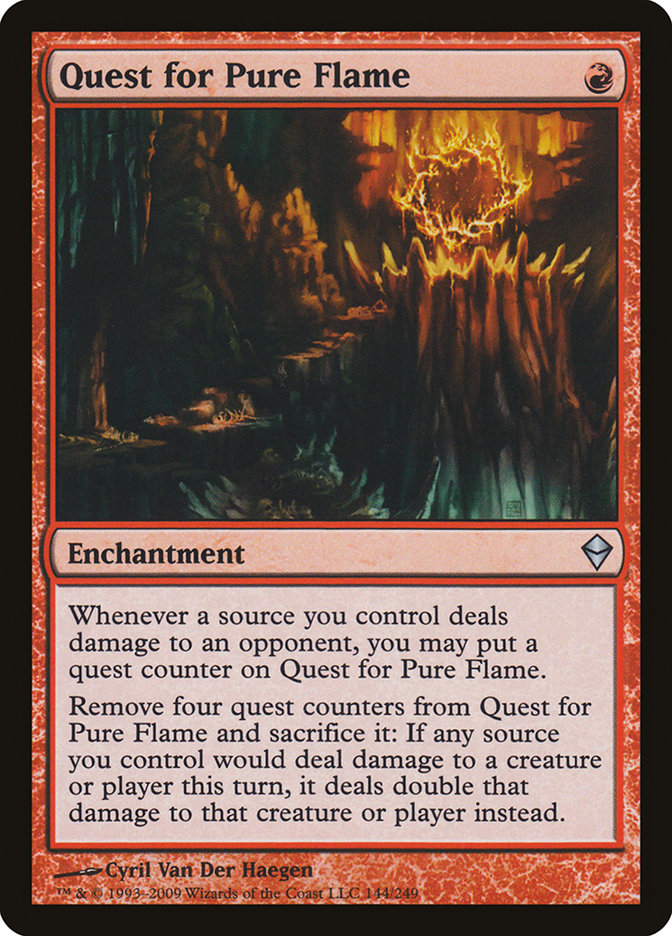 Quest for Pure Flame 144 (Zendikar)  - Foil | Good Games Adelaide SA