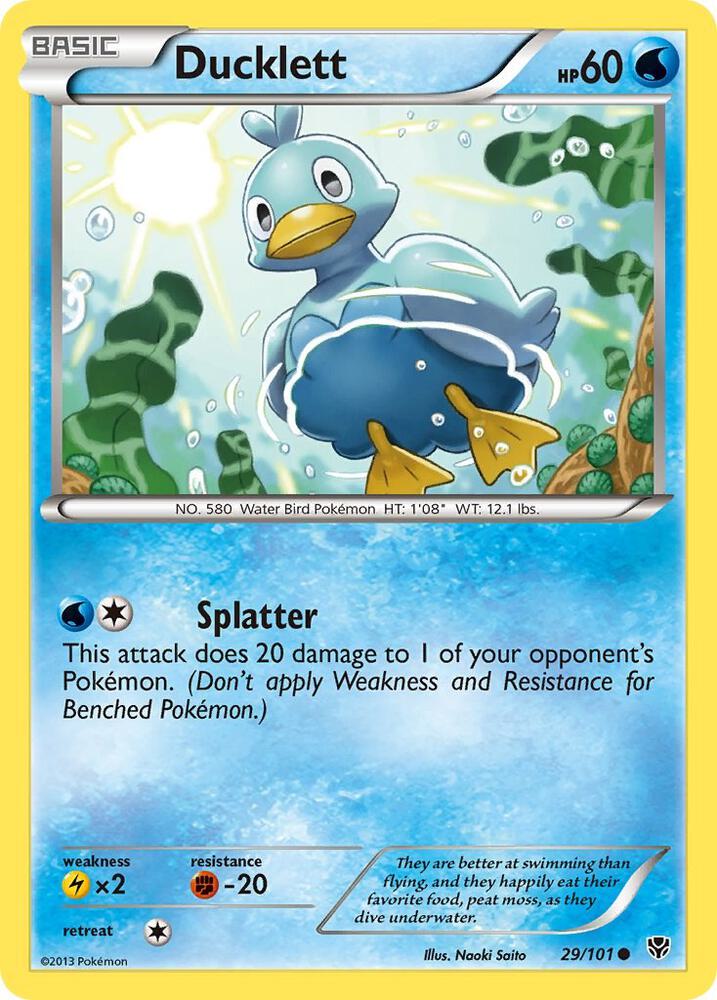 Ducklett 29/101 (Plasma Blast)  - Reverse Holofoil | Good Games Adelaide SA