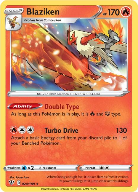 Blaziken 024/189 (SWSH03: Darkness Ablaze)  - Holofoil | Good Games Adelaide SA