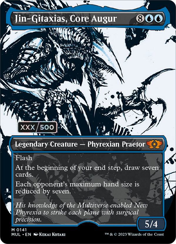 Jin-Gitaxias, Core Augur Serialized 141 (March of the Machine: Multiverse Legends)  - Double Rainbow Foil | Good Games Adelaide SA