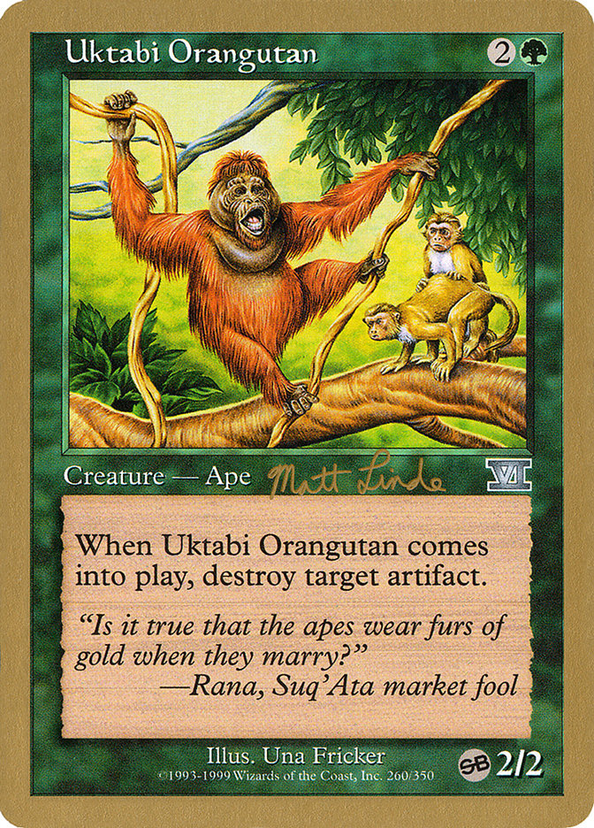 Uktabi Orangutan (Matt Linde) (SB) [World Championship Decks 1999] | Good Games Adelaide SA