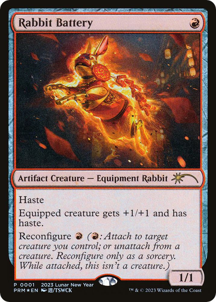 Rabbit Battery Year of the Rabbit 2023 1 (Unique and Miscellaneous Promos)  - Foil | Good Games Adelaide SA