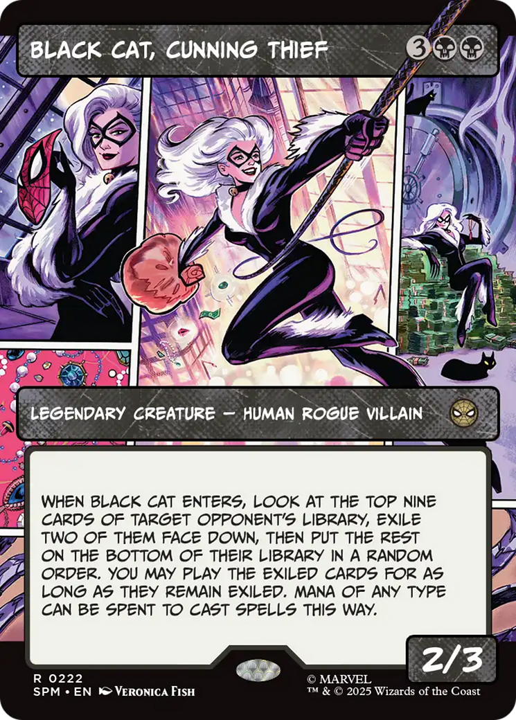 Black Cat, Cunning Thief (Borderless) [Marvel's Spider-Man] | Good Games Adelaide SA