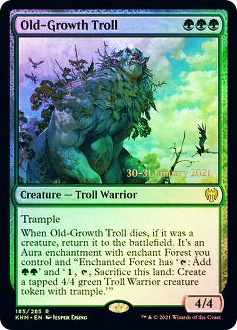 Old-Growth Troll  [Kaldheim Prerelease Promos] | Good Games Adelaide SA