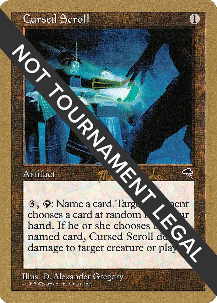 Cursed Scroll 1999 Matt Linde TMP  (World Championship Decks)  | Good Games Adelaide SA