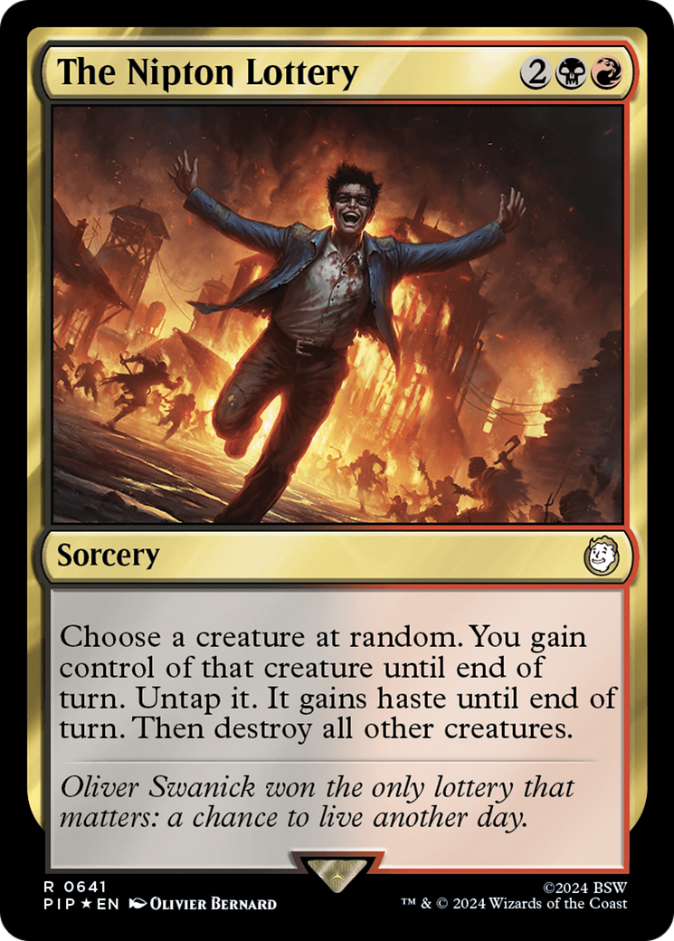 The Nipton Lottery (Surge Foil) [Fallout] | Good Games Adelaide SA