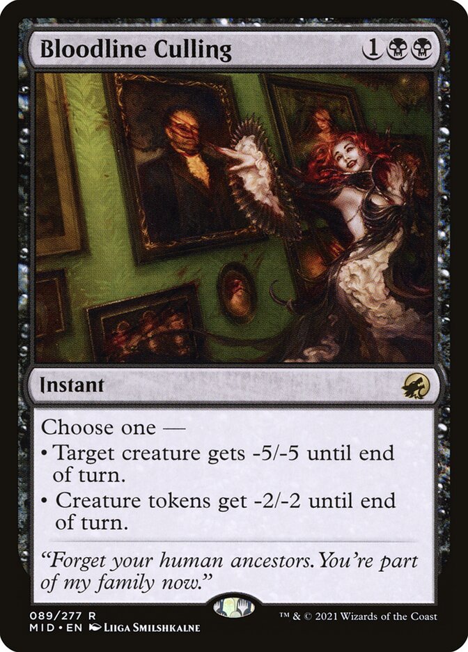 Bloodline Culling 89 (Innistrad: Midnight Hunt)  - Foil | Good Games Adelaide SA