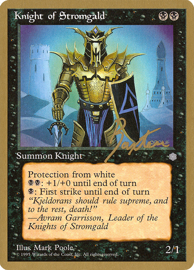 Knight of Stromgald (George Baxter) [Pro Tour Collector Set] | Good Games Adelaide SA
