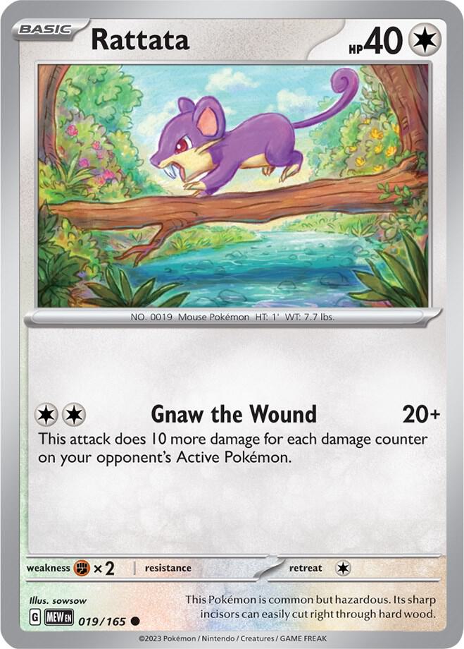 Rattata 019/165 (SV: Scarlet & Violet 151)  | Good Games Adelaide SA