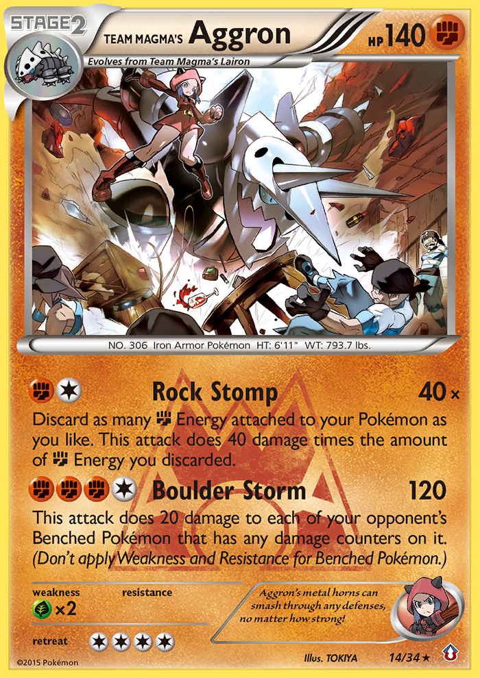 Team Magma's Aggron (14/34) [XY: Double Crisis] | Good Games Adelaide SA