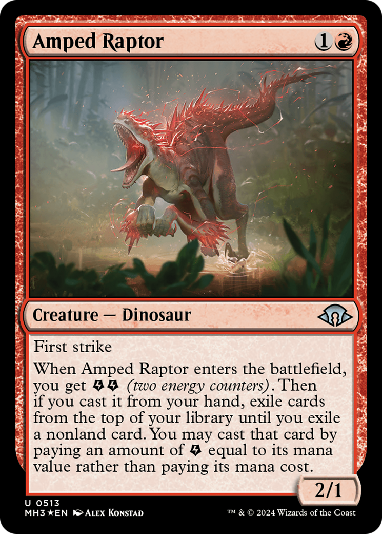 Amped Raptor (Ripple Foil) [Modern Horizons 3] | Good Games Adelaide SA