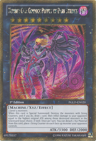 Number C40: Gimmick Puppet of Dark Strings [PGLD-EN020] Gold Secret Rare | Good Games Adelaide SA