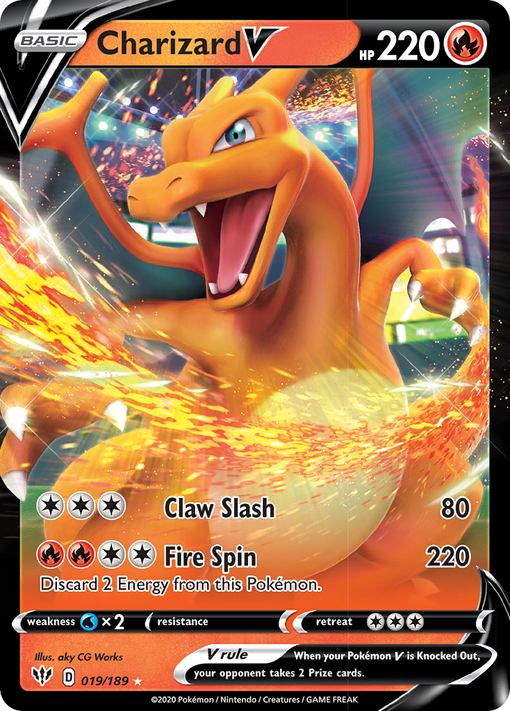 Charizard V (019/189) [Sword & Shield: Darkness Ablaze] | Good Games Adelaide SA