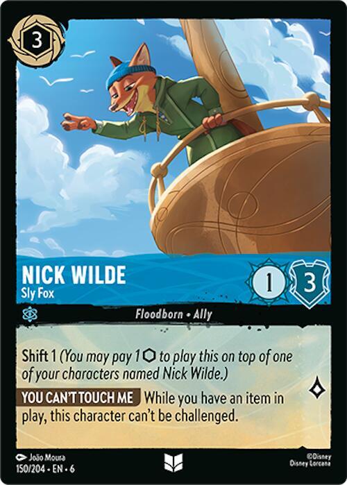 Nick Wilde Sly Fox 150/204 (Azurite Sea)  - Cold Foil | Good Games Adelaide SA