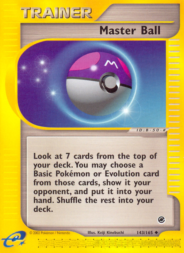 Master Ball (143/165) [Expedition: Base Set] | Good Games Adelaide SA
