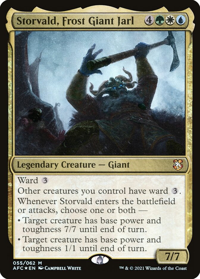 Storvald Frost Giant Jarl 55 (Commander: Adventures in the Forgotten Realms)  - Foil | Good Games Adelaide SA
