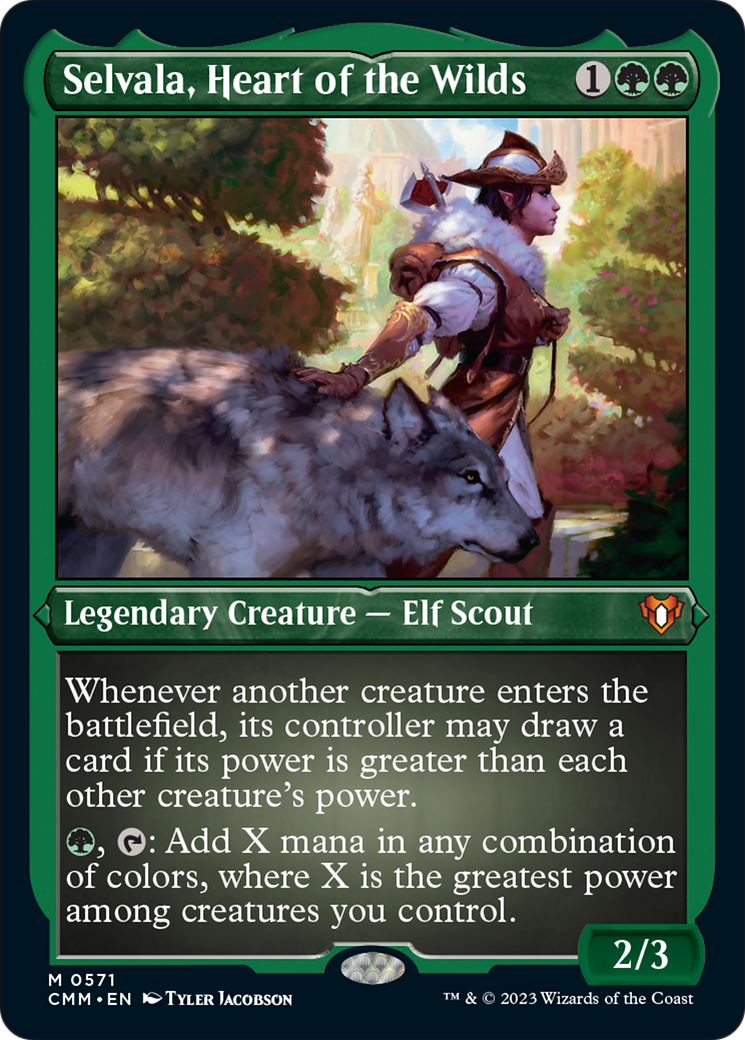 Selvala, Heart of the Wilds (Foil Etched) [Commander Masters] | Good Games Adelaide SA