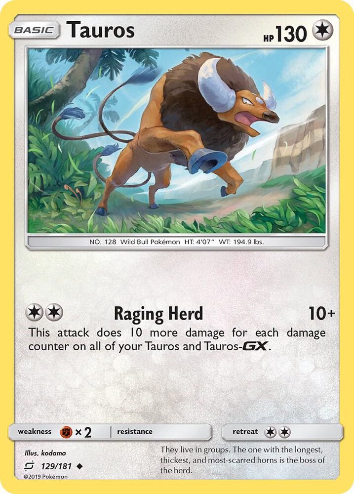 Tauros 129/181 (SM - Team Up)  | Good Games Adelaide SA