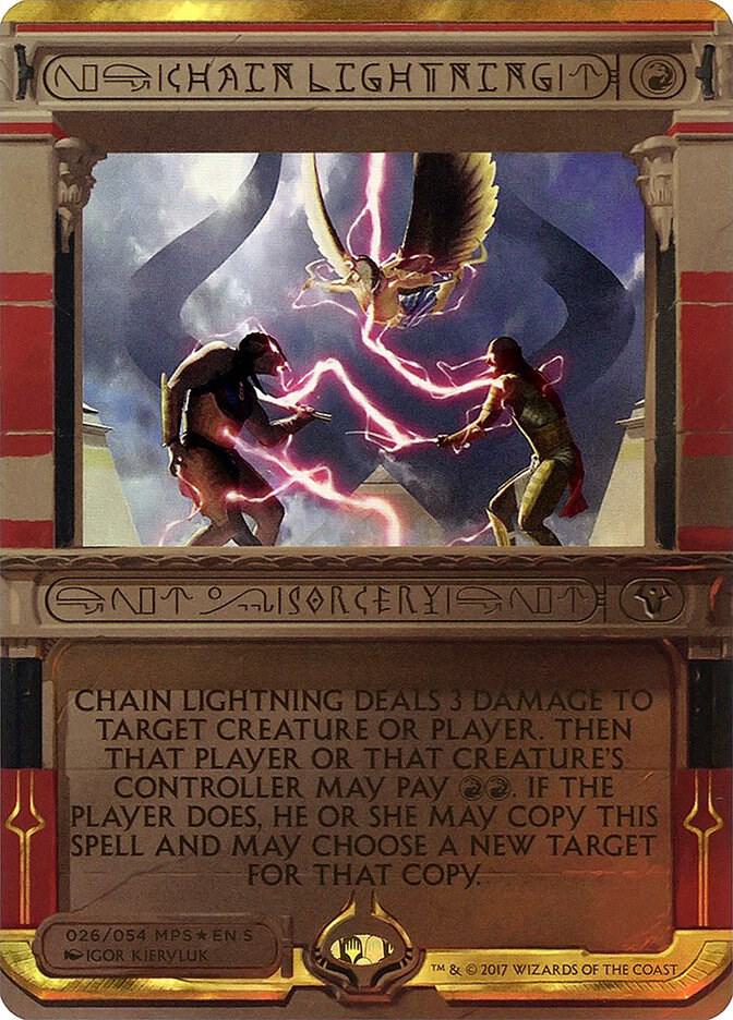 Chain Lightning 26 (Masterpiece Series: Amonkhet Invocations)  - Foil | Good Games Adelaide SA