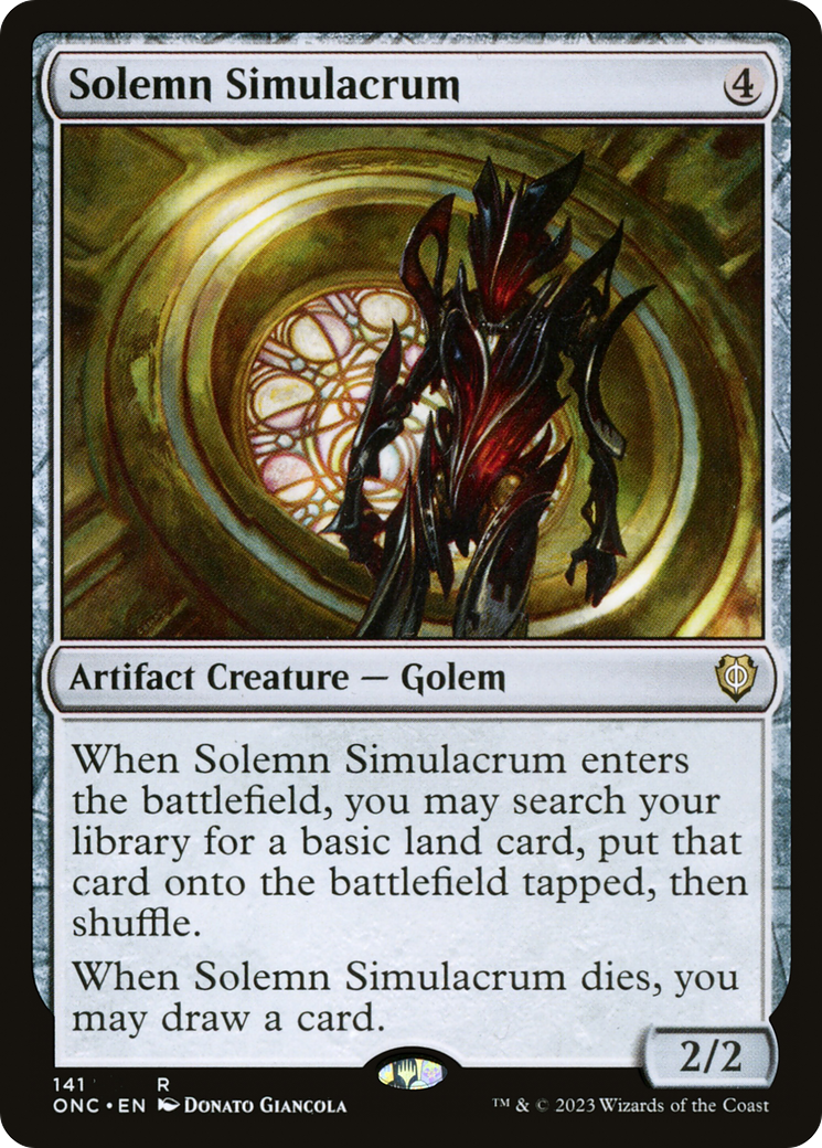 Solemn Simulacrum [Phyrexia: All Will Be One Commander] | Good Games Adelaide SA