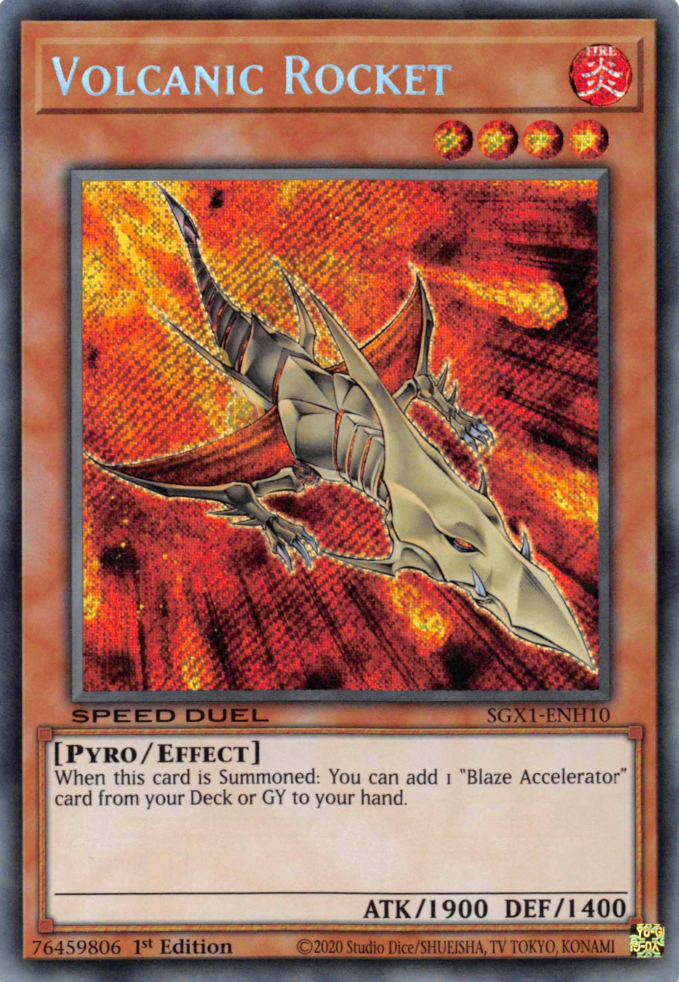 Volcanic Rocket [SGX1-ENH10] Secret Rare | Good Games Adelaide SA