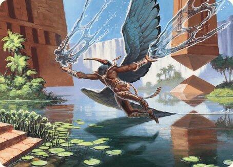 Nadu Winged Wisdom Art Card 14 (Art Series: Modern Horizons 3)  | Good Games Adelaide SA