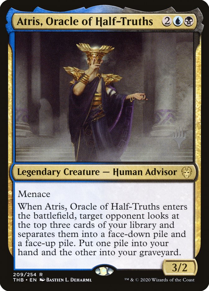 Atris, Oracle of Half-Truths (Promo Pack) [Theros Beyond Death Promos] | Good Games Adelaide SA