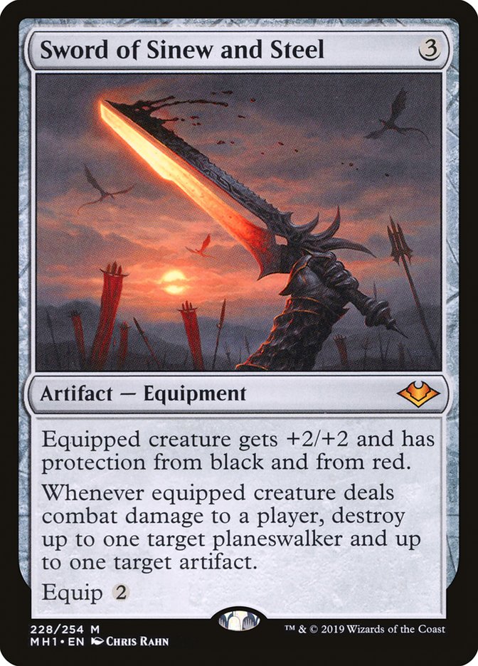 Sword of Sinew and Steel 228 (Modern Horizons)  - Foil | Good Games Adelaide SA