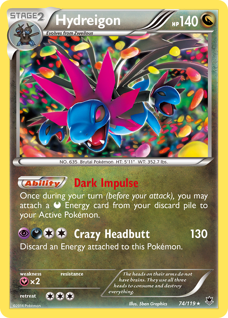 Hydreigon (74/119) [XY: Phantom Forces] | Good Games Adelaide SA