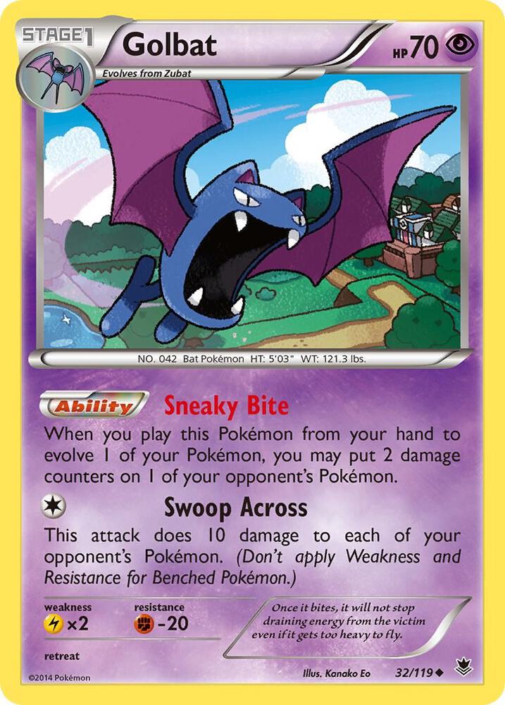 Golbat 32/119 (XY - Phantom Forces)  | Good Games Adelaide SA
