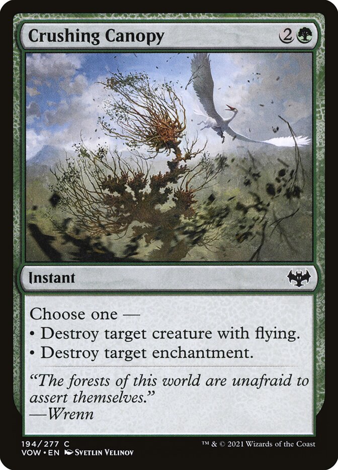 Crushing Canopy 194 (Innistrad: Crimson Vow)  - Foil | Good Games Adelaide SA