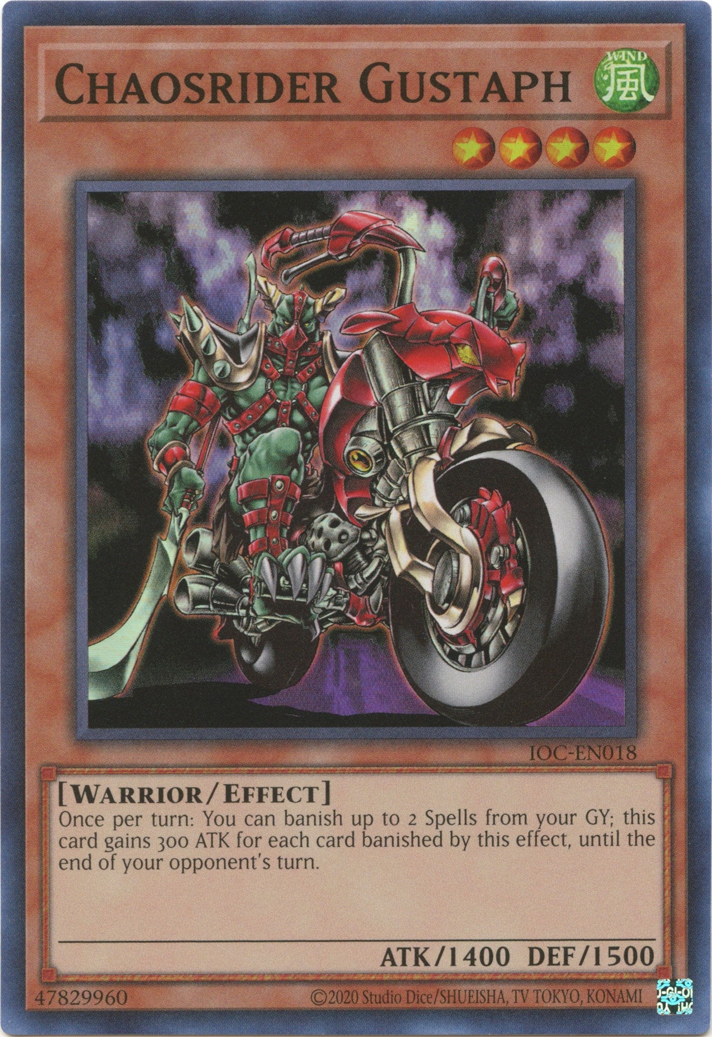 Chaosrider Gustaph (25th Anniversary) [IOC-EN018] Super Rare | Good Games Adelaide SA