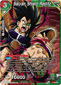 Saiyan Shield Raditz (Winner Stamped) (P-326) [Tournament Promotion Cards] | Good Games Adelaide SA