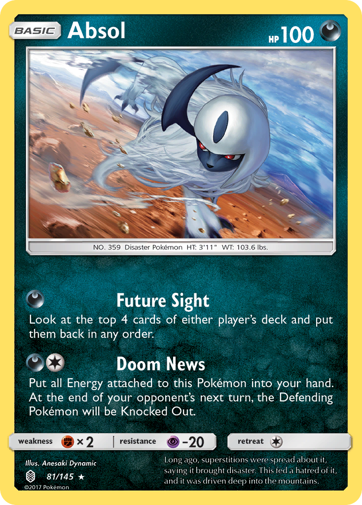 Absol (81/145) [Sun & Moon: Guardians Rising] | Good Games Adelaide SA