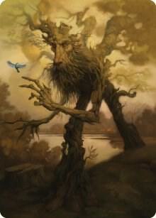 Treefolk Token Art Card 81 (Art Series: Universes Beyond: The Lord of the Rings: Tales of Middle-earth)  | Good Games Adelaide SA