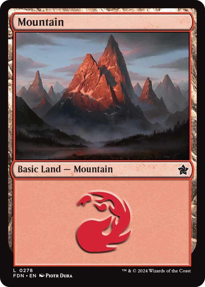 Mountain 0278 278 (Foundations)  - Foil | Good Games Adelaide SA
