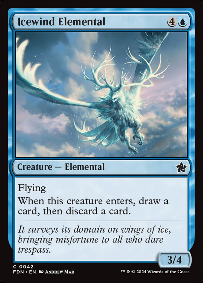 Icewind Elemental 42 (Foundations)  - Foil | Good Games Adelaide SA