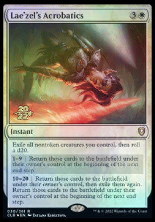 Lae'zel's Acrobatics [Commander Legends: Battle for Baldur's Gate Prerelease Promos] | Good Games Adelaide SA
