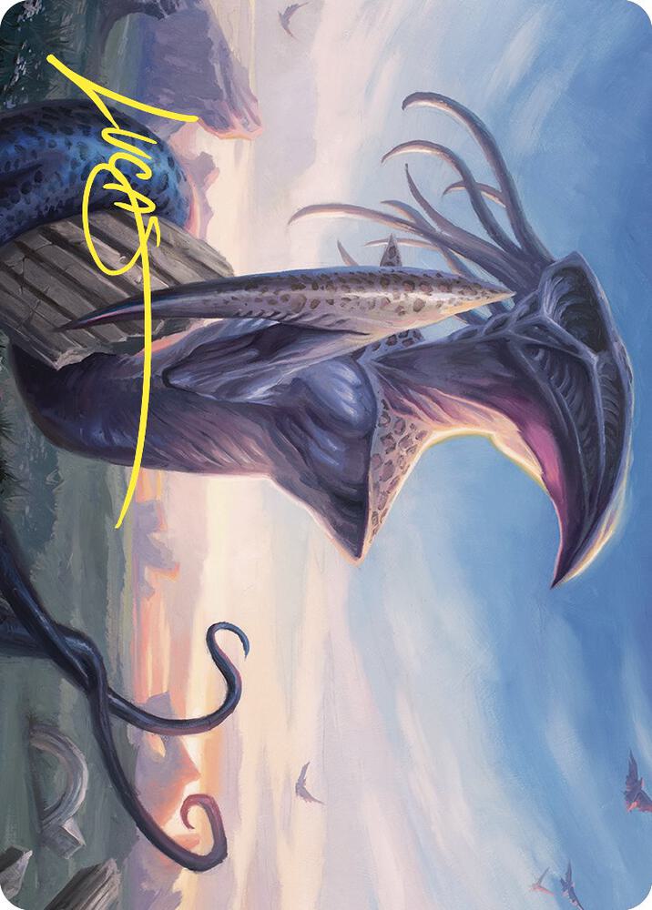 Sentinel Sliver Art Card Gold Stamped Signature 76 (Art Series: Commander Masters)  | Good Games Adelaide SA