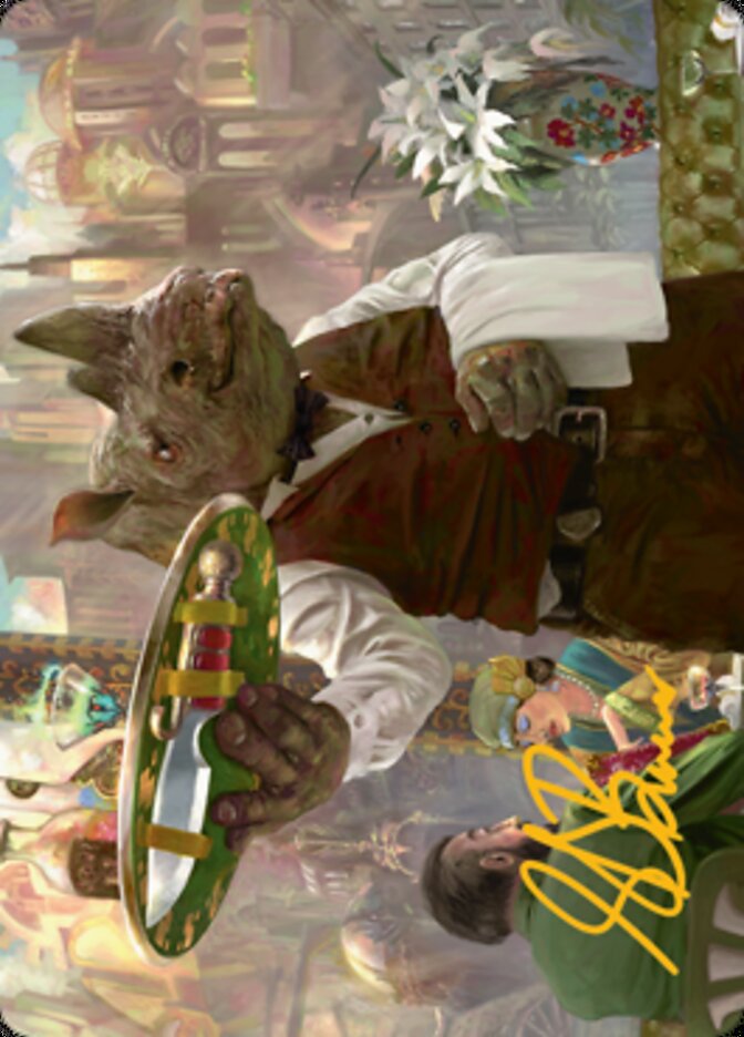 Killer Service Art Card (Gold-Stamped Signature) [Streets of New Capenna Art Series] | Good Games Adelaide SA