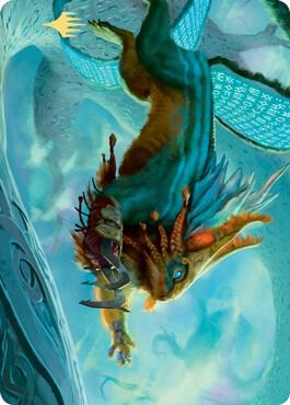 Toski Bearer of Secrets Art Card Gold Stamped Signature 52 (Art Series: Kaldheim)  | Good Games Adelaide SA