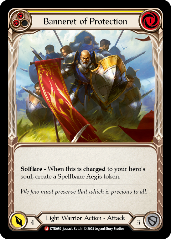 Banneret of Protection [DTD050] (Dusk Till Dawn)  Rainbow Foil | Good Games Adelaide SA